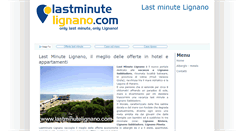 Desktop Screenshot of lastminutelignano.com