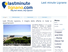 Tablet Screenshot of lastminutelignano.com